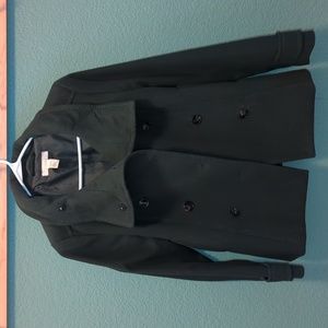 Size 8 Olive Green Cropped Peacoat